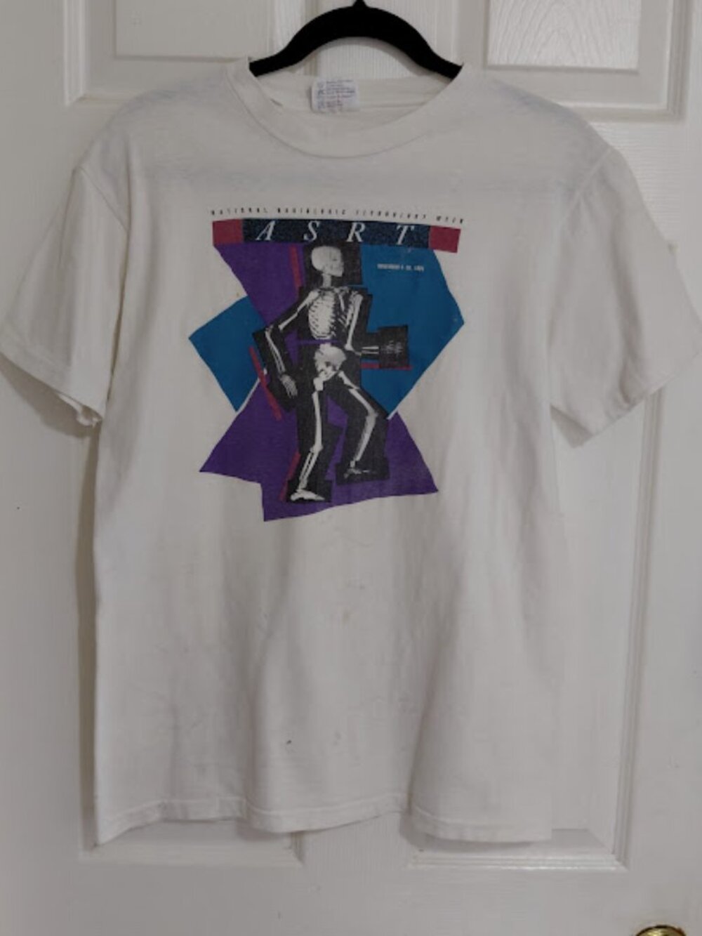 Vintage National Radiologic Technology Week ASRT 1991 White Single Stitch Tee